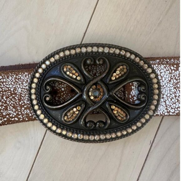 Vintage genuine leather belt from Buffalo Shop, made in Canada - Picture 6 of 8